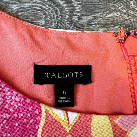 LIKE NEW Talbots Dress - Pink Patterned - Picture 3 of 11